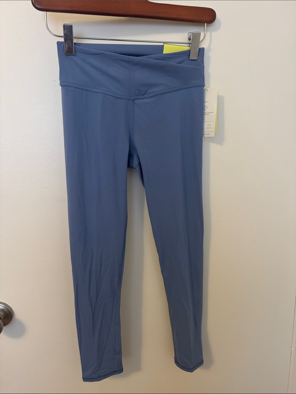 Girls High-Waist Blue Active Leggings